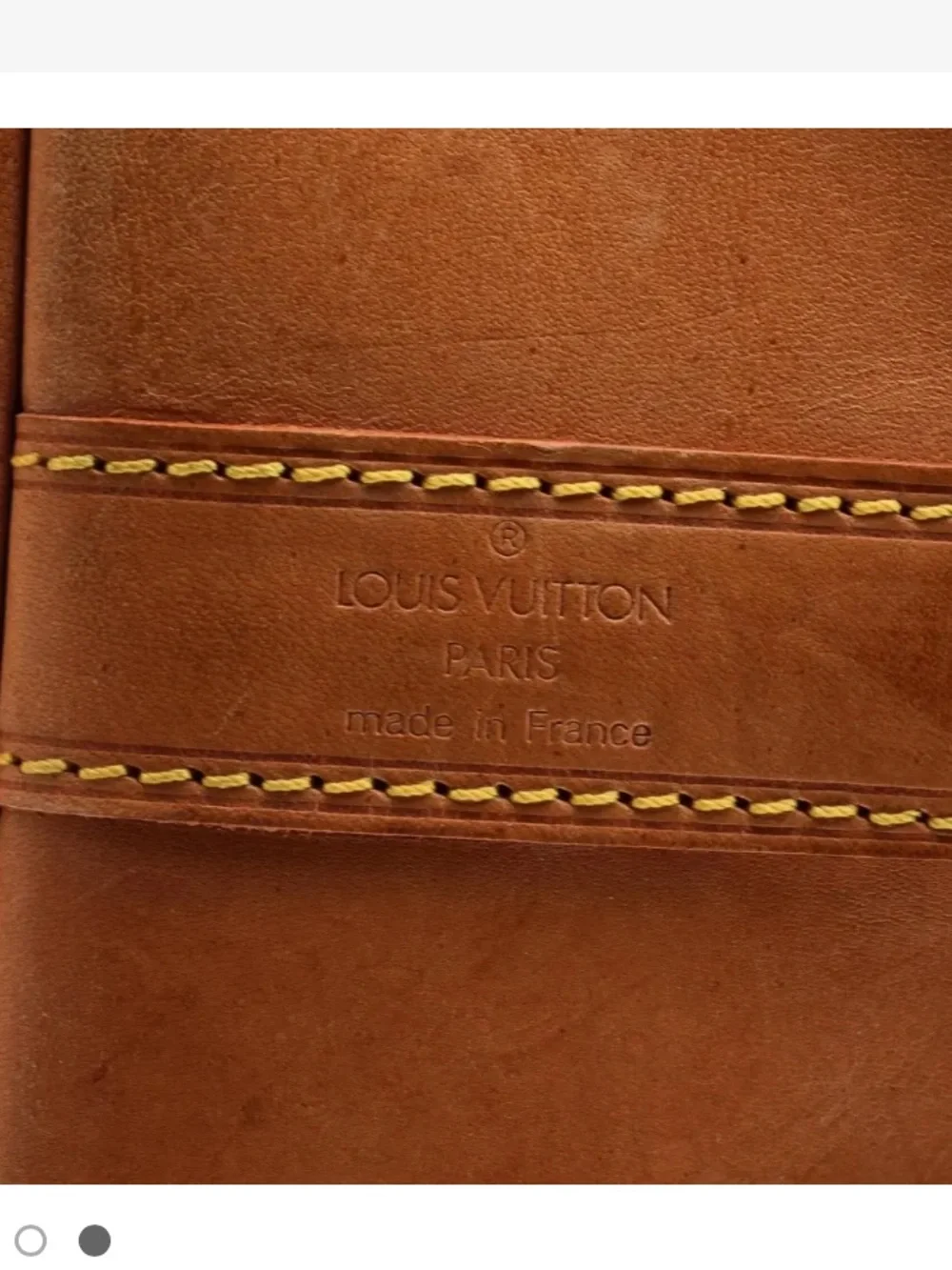 Louis Vuitton VINTAGE Brown Monogram Randonnee Leather Backpack